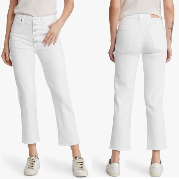 7 For All Mankind Exposed Button High Waist Crop
Straight Leg Jeans Size 31 - Picture 5 of 15